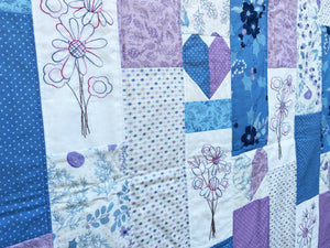 
                  
                    Chirp Small Quilt by Meags & Me featuring colorful bird designs.
                  
                