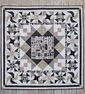 
                  
                    Golden Hues Medallion Quilt Kit – Patchwork kit from The Country Yard in warm tones.
                  
                