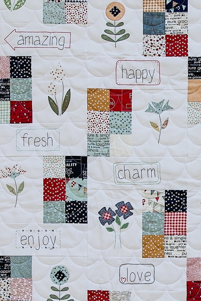 Sweetwater quilt – Charming design featuring the nostalgic Vintage collection by Moda Fabrics.